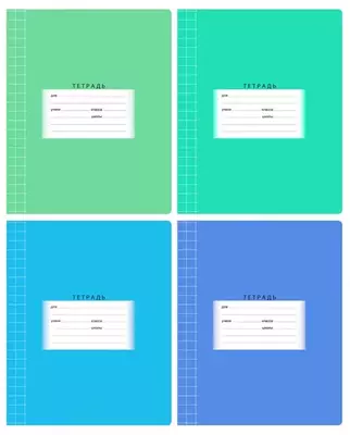 Daftar 12 varaq BG "Maktab" katta qafas (Art. - T5sk12_7334) Assortiment