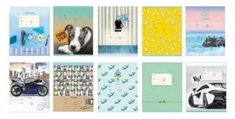 Школьная Тетрадь 12 листов BG "Mix 10. Для мальчиков" линия (Арт. - Т5ск12_8531) Ассорти