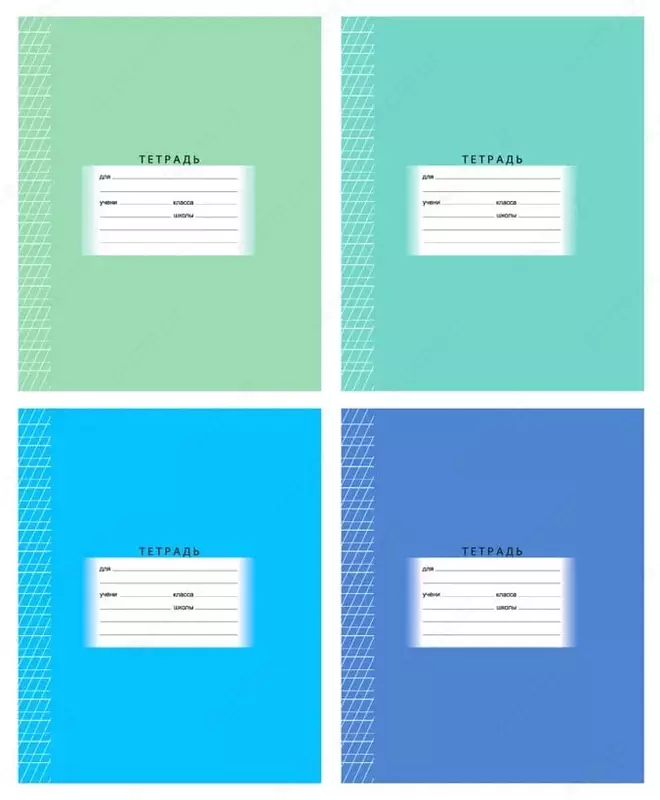 Daftar 12 varaq BG "Maktab" tez-tez qiya chiziq (Art. - T5sk12_7332) Assortiment