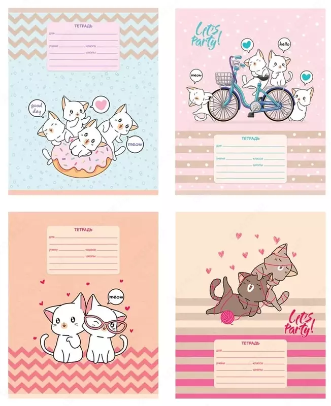 Тетрадь 18 листов BG "Котятки" линия (Арт. - Т5ск18_8796) Ассорти