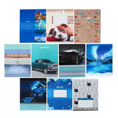 Тетрадь 24 листа BG "Mix-10. Мальчики" линия (Арт. - Т5ск24_8555) Ассорти