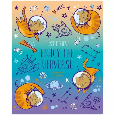 Школьная Тетрадь 40 листов BG "My magic spaсe" линия (Арт. - Т5ск40_бл_9669) Ассорти