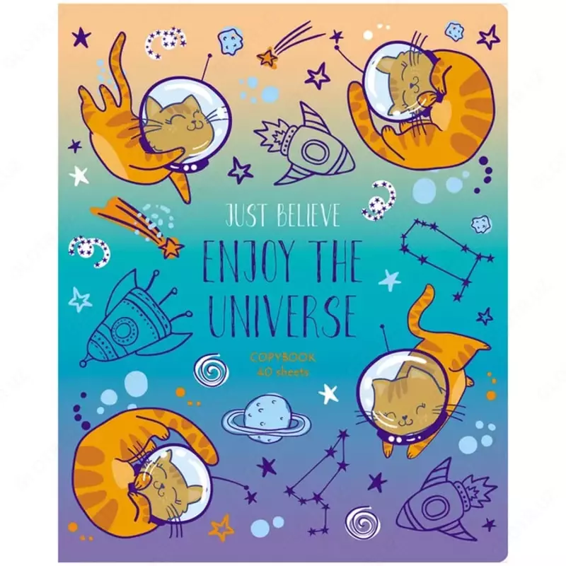 Школьная Тетрадь 40 листов BG "My magic spaсe" линия (Арт. - Т5ск40_бл_9669) Ассорти