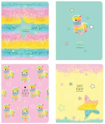 Maktab daftarchasi 48 varaqli BG "Easy peasy" qafas (Art. - T5sk48_lm_10565) Assortiment