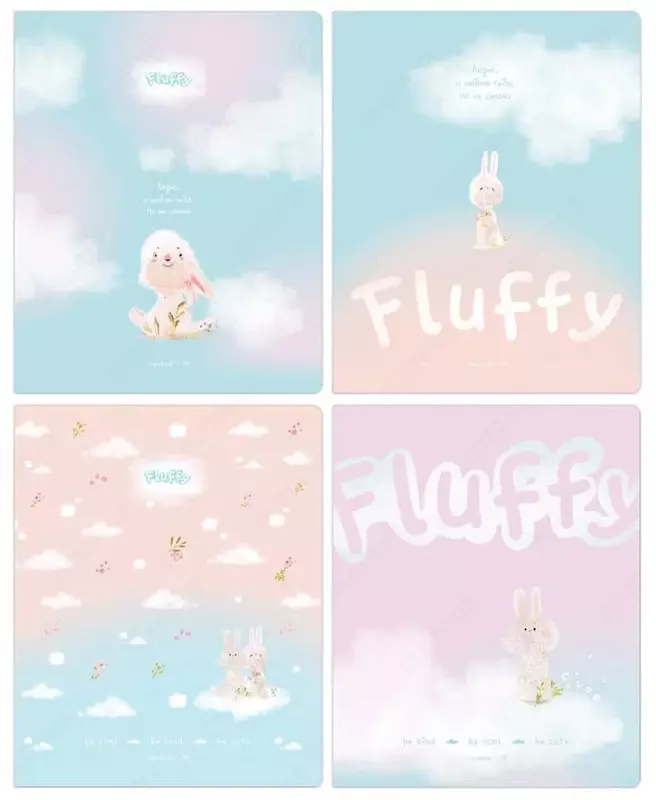 Школьная Тетрадь 48 листов BG "Fluffy" клетка (Арт. - Т5ск48_лм_11065) Ассорти