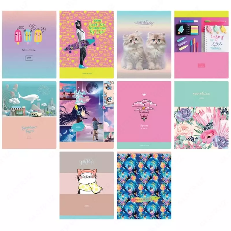 Школьная Тетрадь 48 листов BG "Mix-10. Девочки" клетка (Арт. - Т5ск48_8498) Ассорти