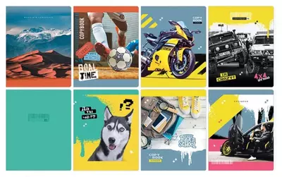 Тетрадь 48 листов BG "Mix-10. Мальчики" клетка (Арт. - Т5ск48_10405) Ассорти