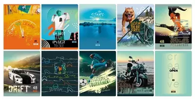 Daftar 48 varaq BG "Mix-10. O'g'il bolalar" qafas (Art. - Т5ск48_10401) Assortiment