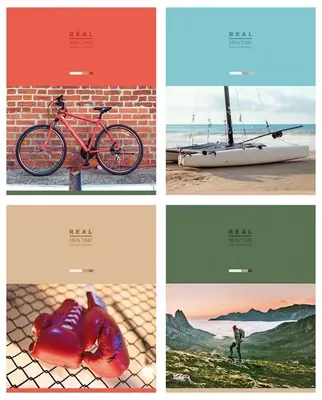 Daftar 48 varaq BG "Real vaqt" katakchasi (Art. - T5sk48_9483) Turli xil