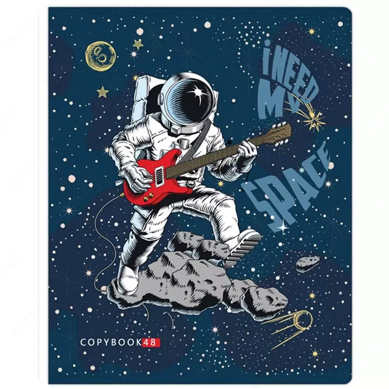 Maktab daftarchasi 48 varaqli BG "Kosmonavt" katakchasi (Art. - T5sk48_10395) Assortiment