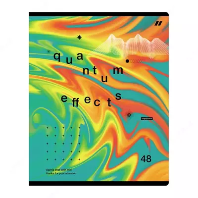 Школьная Тетрадь 48 листов BG "Luminous flux" линия (Арт. - Т5ск48_лг_11076) Ассорти