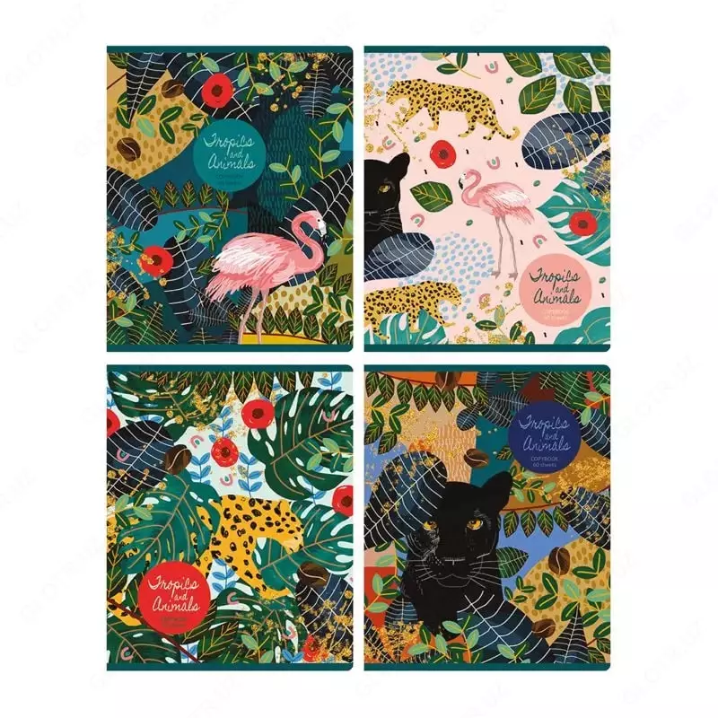 Школьная Тетрадь 60 листов BG "Tropic image" клетка (Арт. - Т5ск60_тгф_10393) Ассорти