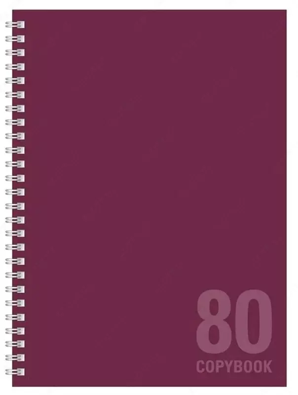 Тетрадь 80 листов BG "Monotone" клетка (Арт. - Т4гр80_8340) Бордовая