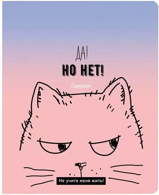 Школьная Тетрадь 80 листов BG "Да, но нет" клетка (Арт. - Т5ск80_8843) Ассорти