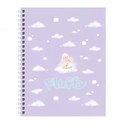 Noutbuk 80 varaq BG "Fluffy" yacheyka (Art. - T5gr80_lm_11184) Assortiment