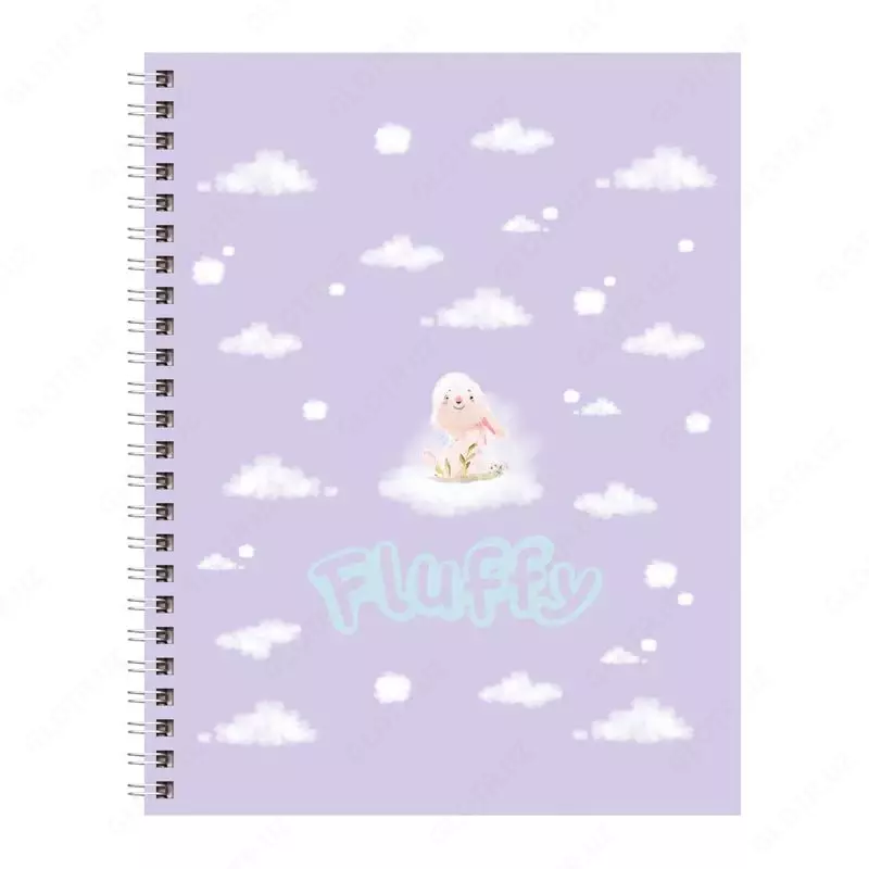 Noutbuk 80 varaq BG "Fluffy" yacheyka (Art. - T5gr80_lm_11184) Assortiment