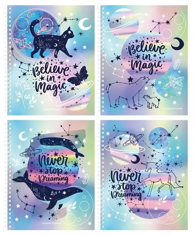 Тетрадь 80 листов BG "You're my space" клетка (Арт. - Т5гр80_м_лм_9051) Ассорти