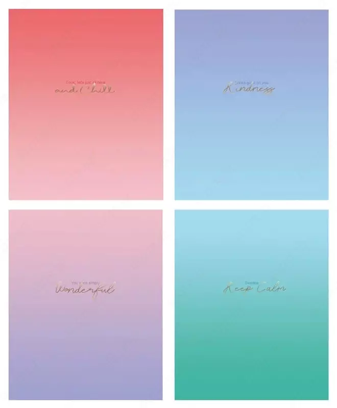 Школьная Тетрадь 96 листов BG "Serenity" клетка (Арт. - Т5ск96_тф_8937) Ассорти