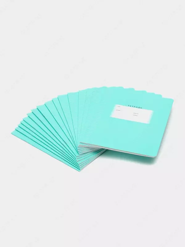 Школьная Тетрадь 12 листов "777" линия (Зеленая)