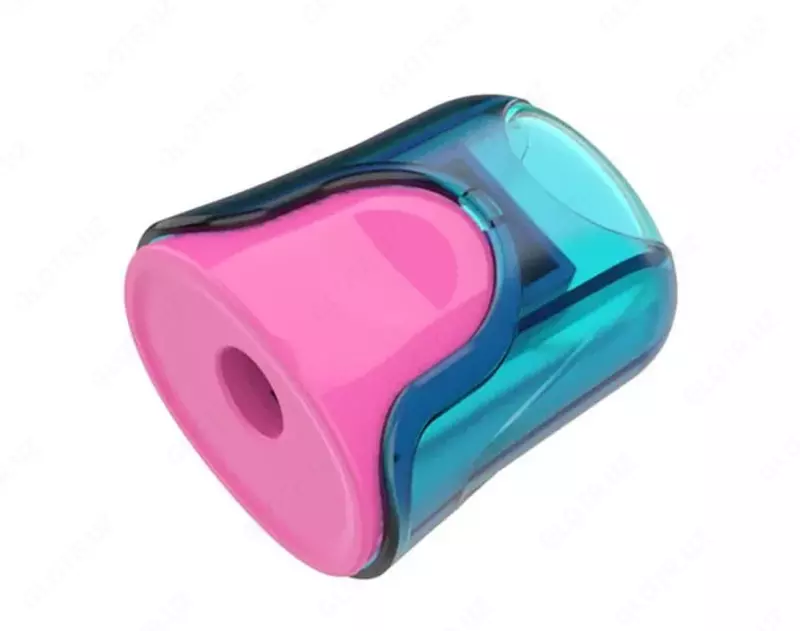 Пластиковая точилка для карандашей Deli "U-touch" ручная с контейнером (Арт. - 01000-ER) Ассорти