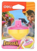 3 800 сум Пластиковая точилка для карандашей Deli "Explora Gyro" с контейнером (Арт. - 01301-ER) Ассорти