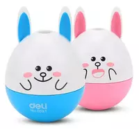 Пластиковая точилка для карандашей Deli "Неваляшка" ручная с контейнером (Арт. - 0521) Ассорти