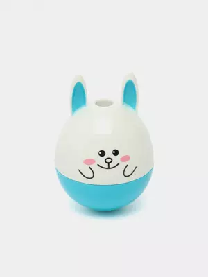 Пластиковая точилка для карандашей Deli "Неваляшка" ручная с контейнером (Арт. - 0521) Ассорти