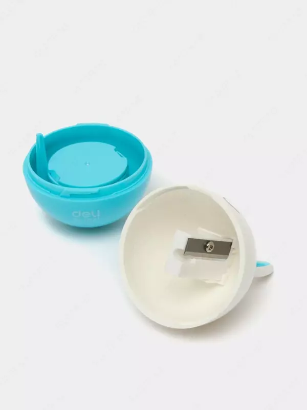 Пластиковая точилка для карандашей Deli "Неваляшка" ручная с контейнером (Арт. - 0521) Ассорти