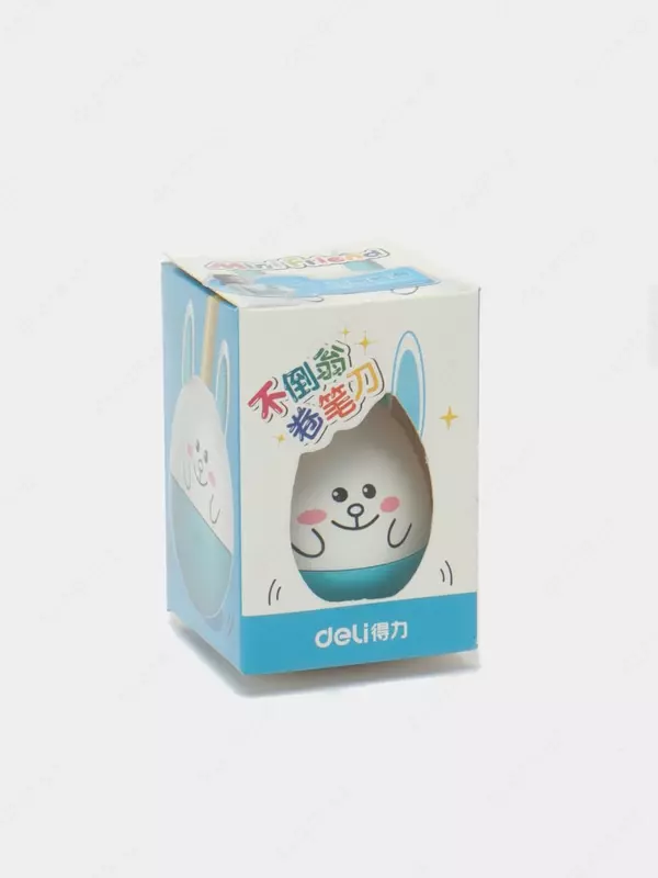 Пластиковая точилка для карандашей Deli "Неваляшка" ручная с контейнером (Арт. - 0521) Ассорти