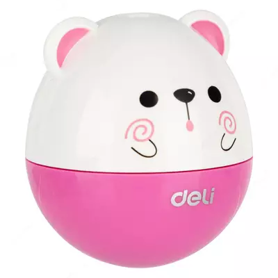 Пластиковая точилка для карандашей Deli "Неваляшка" ручная с контейнером (Арт. - 0522) Ассорти