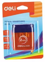 Пластиковая точилка для карандашей "Deli" ручная с контейнером (Арт. - 0526) Ассорти - 8 000 сум