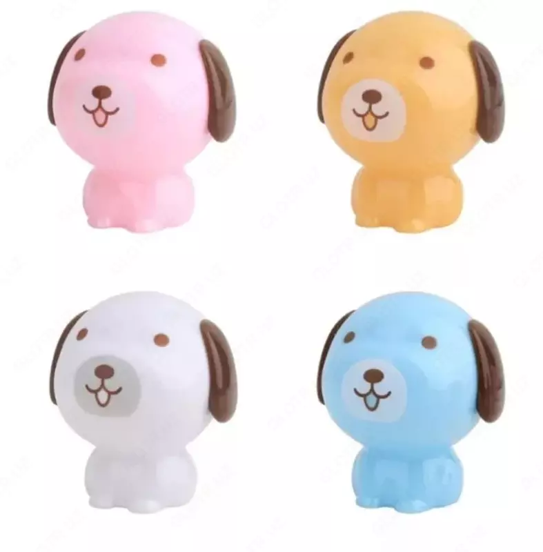 Plastik qalam o'tkirlagich Deli "Itlar" qo'llanmasi konteynerli (Art. - 0550) Turli xil