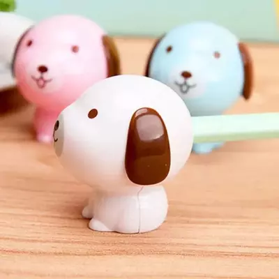 Пластиковая точилка для карандашей Deli "Собачка" ручная с контейнером (Арт. - 0550) Ассорти