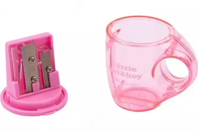 Plastik qalam o'tkirlashtirgich "Deli Cup" konteynerli qo'llanma (m.-0551) Turli xil