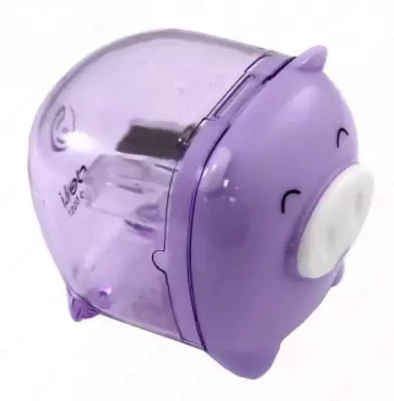 Пластиковая точилка для карандашей Deli "Piggy" ручная с контейнером (Арт. - 0557) Ассорти