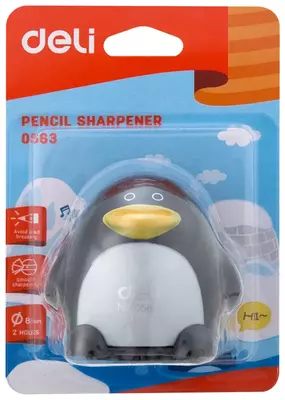 Plastik qalam o'tkir "Deli Penguin" qo'llanmasi konteynerli (kod - 0563) Turli xil