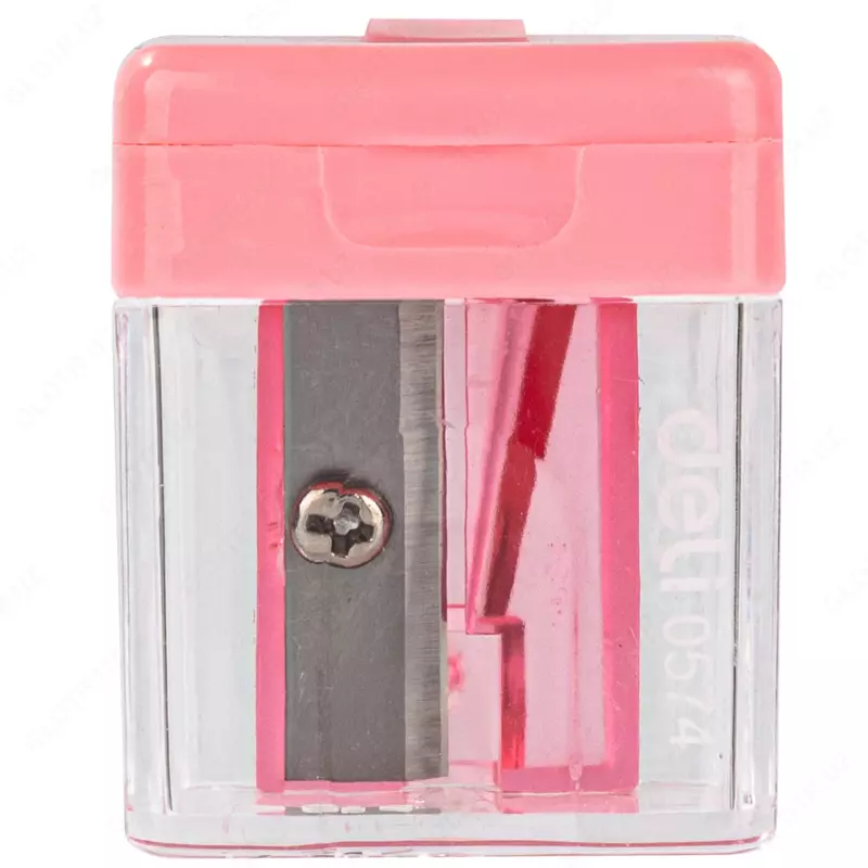 Deli "Cubic" plastik qalam o'tkirlagichi konteynerli qo'llanma (kod - 0574) Turli xil