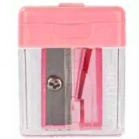 Пластиковая точилка для карандашей Deli "Cubic" ручная с контейнером (Арт. - 0574) Ассорти - 2 900 сум