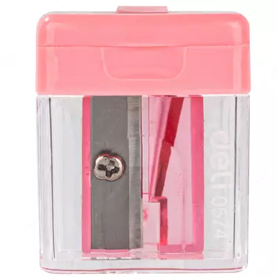 Deli "Cubic" plastik qalam o'tkirlagichi konteynerli qo'llanma (kod - 0574) Turli xil