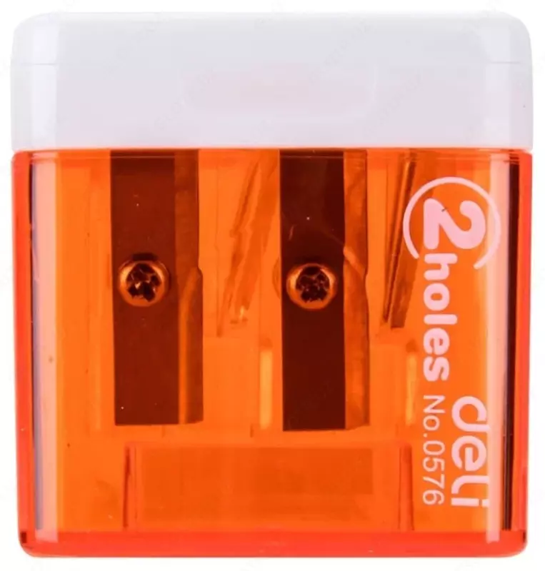 "Deli Cubic" plastik qalam o'tkirlagichi konteynerli qo'llanma (kod - 0576) Turli xil