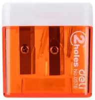 Пластиковая точилка для карандашей "Deli Cubic" ручная с контейнером (Арт. - 0576) Ассорти - 4 400 сум