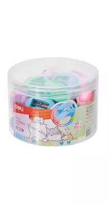 Plastik qalam o'tkirlagich Deli "MiYou" qo'llanmasi (Art.-550-EH) Assortiment