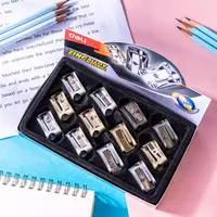 9 000 сум Металлическая точилка для карандашей Deli "Zinc" ручная (Арт. - 01700-ER) Ассорти