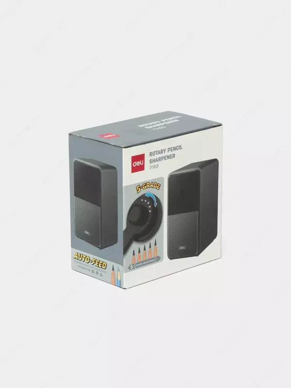 Механическая точилка для карандашей "Deli" настольная (Арт. - 71160-bk) Черная