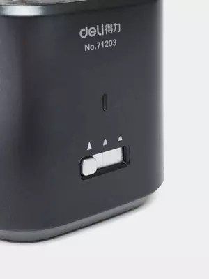 Электрическая точилка для карандашей "Deli" настольная (Арт. - 71203-bk) Черная