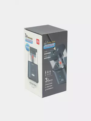 Электрическая точилка для карандашей "Deli" настольная (Арт. - 71203-bk) Черная