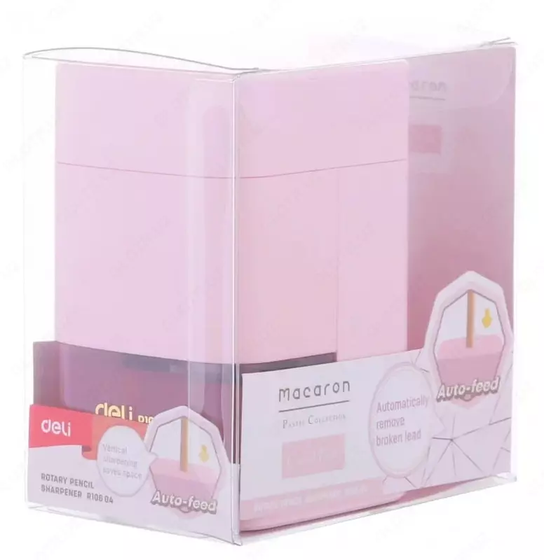 Механическая точилка для карандашей Deli "Macaron" настольная (Арт. - 10604-ER) Ассорти