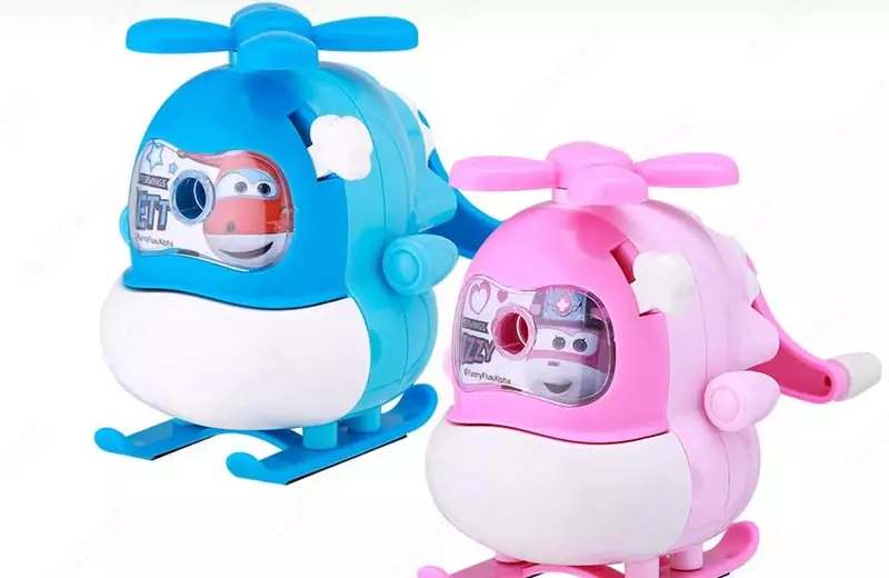 Механическая точилка для карандашей Deli "Вертолет" настольная (Арт. - 10904-ER) Ассорти