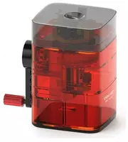 Механическая точилка для карандашей "Deli" настольная (Арт. - 71162rd) Прозрачно/красная