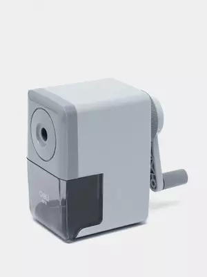 Механическая точилка для карандашей "Deli Clasic" настольная (Арт. - 0616B) Серая